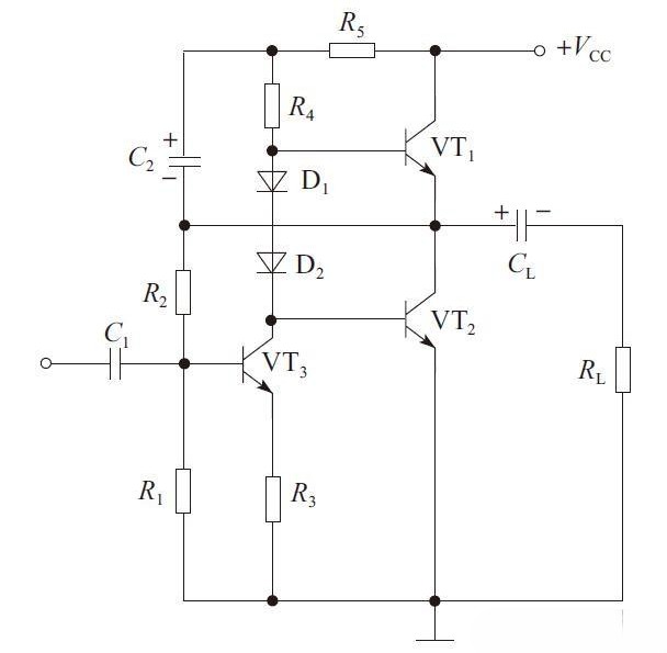 增加電容和電阻后的OTL電路原理圖